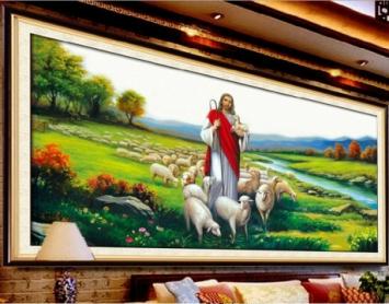 Đóng khung tranh thêu chữ thập giá rẻ tại Đồng Nai